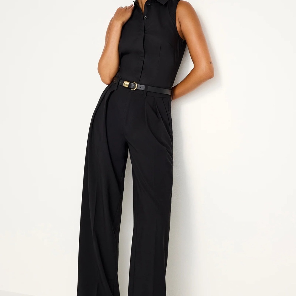 Good American Black Essential Trouser